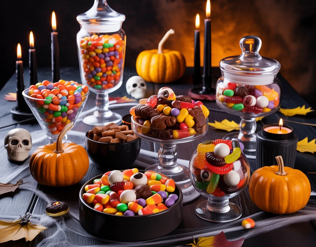 Use Candy as Part of Your Halloween Table Decor