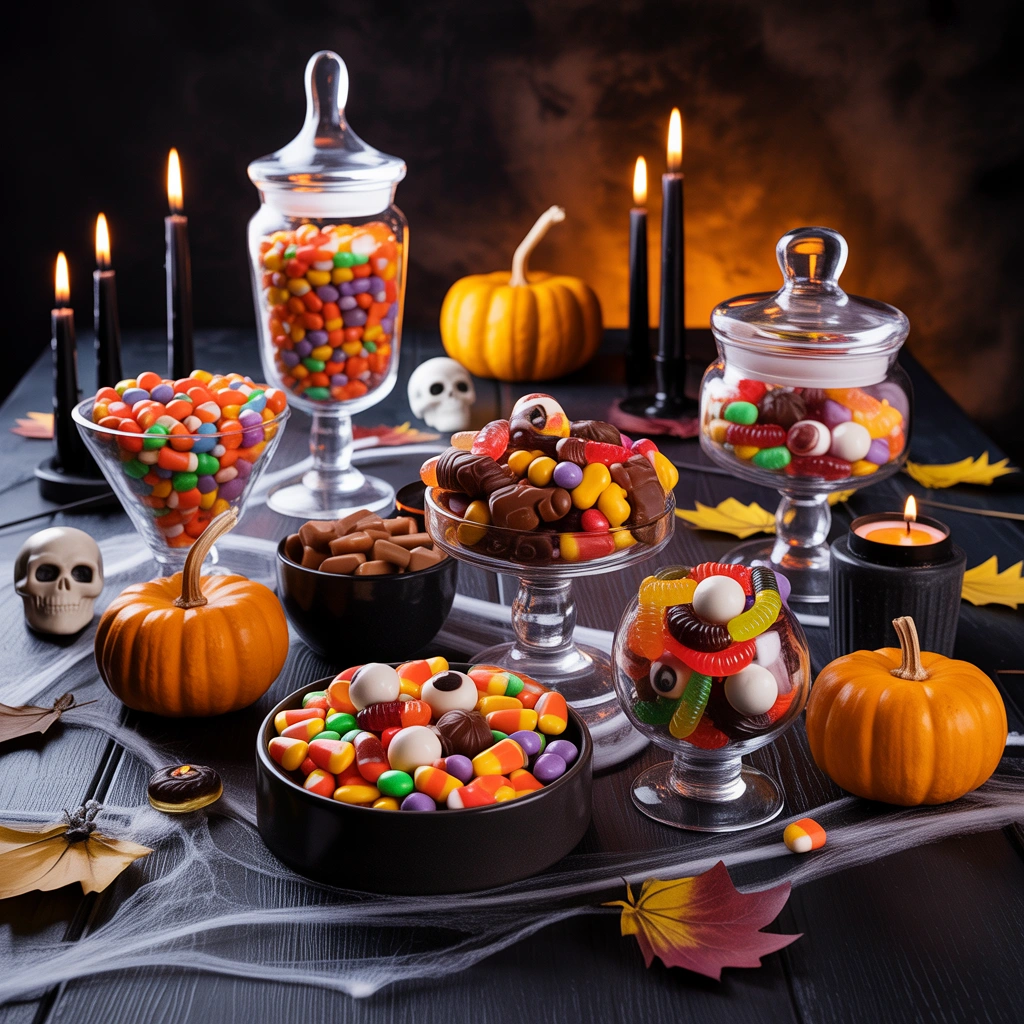 Use Candy as Part of Your Halloween Table Decor