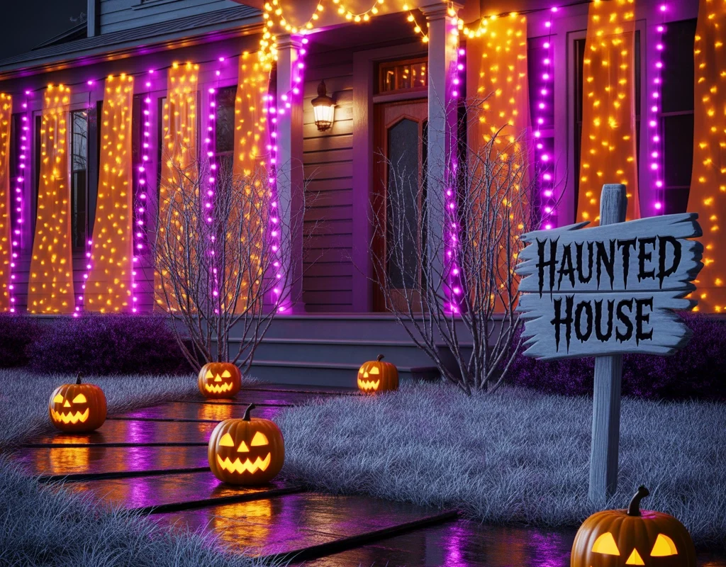 Use Creative Halloween Outdoor Lighting