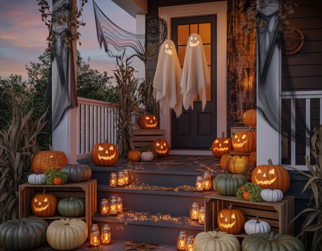 Use DIY Halloween Porch Decorations