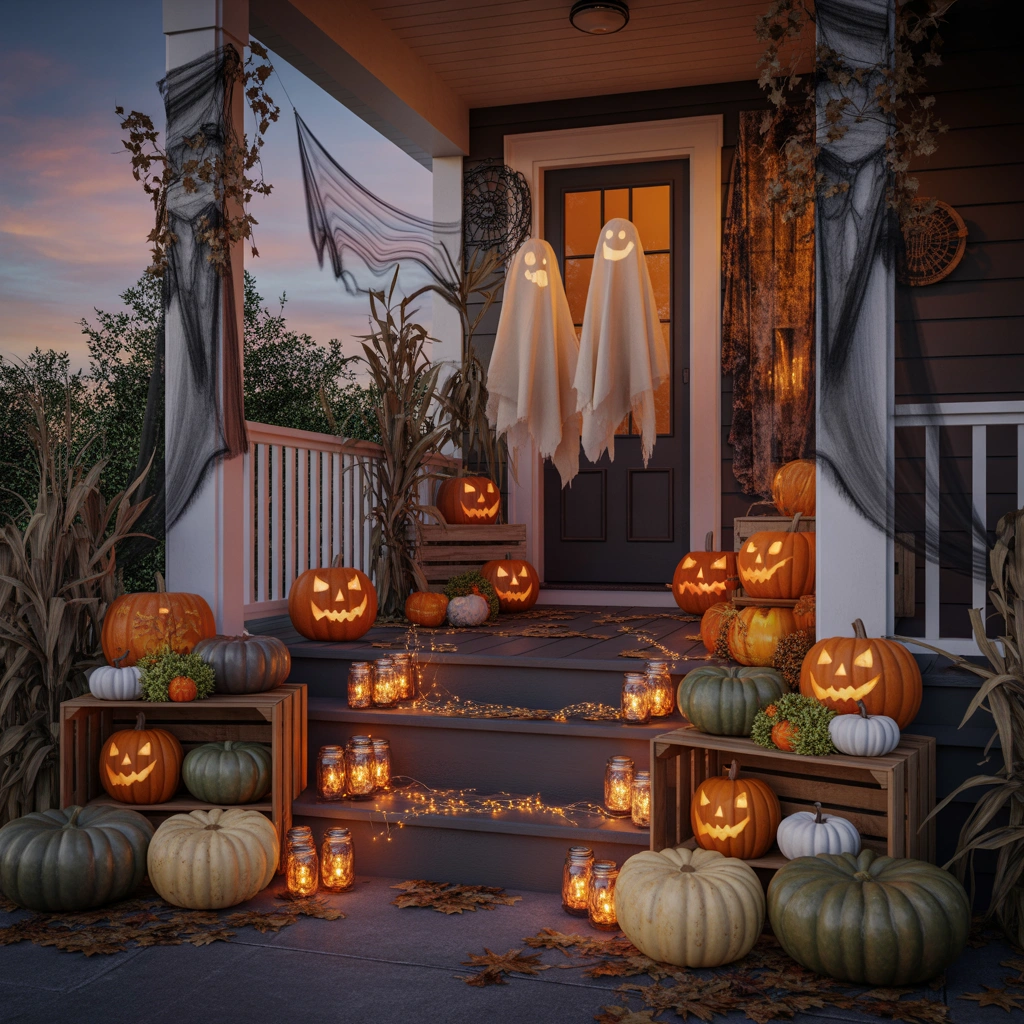 Use DIY Halloween Porch Decorations