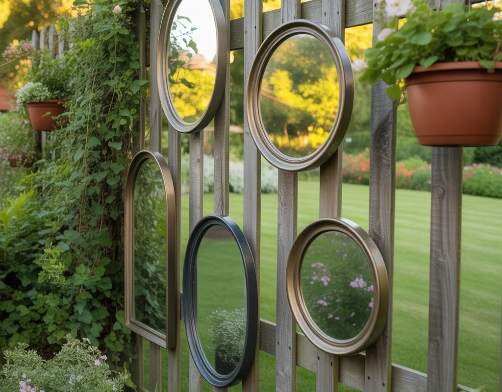 Use Decorative Outdoor Mirrors