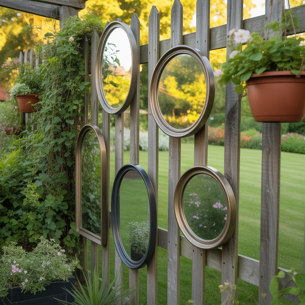 Use Decorative Outdoor Mirrors