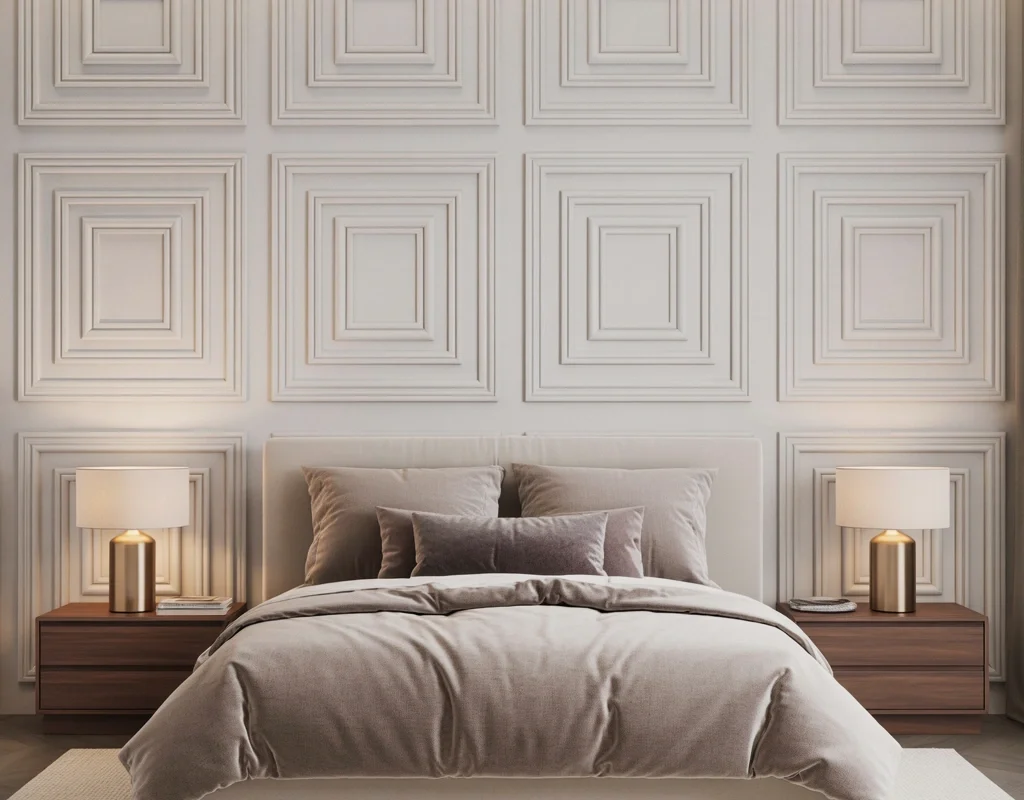 Use Geometric Molding for an Elegant Accent Wall