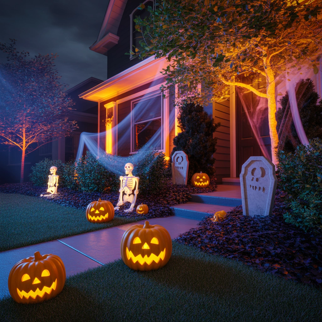 Use Halloween Lighting to Transform Your Yard