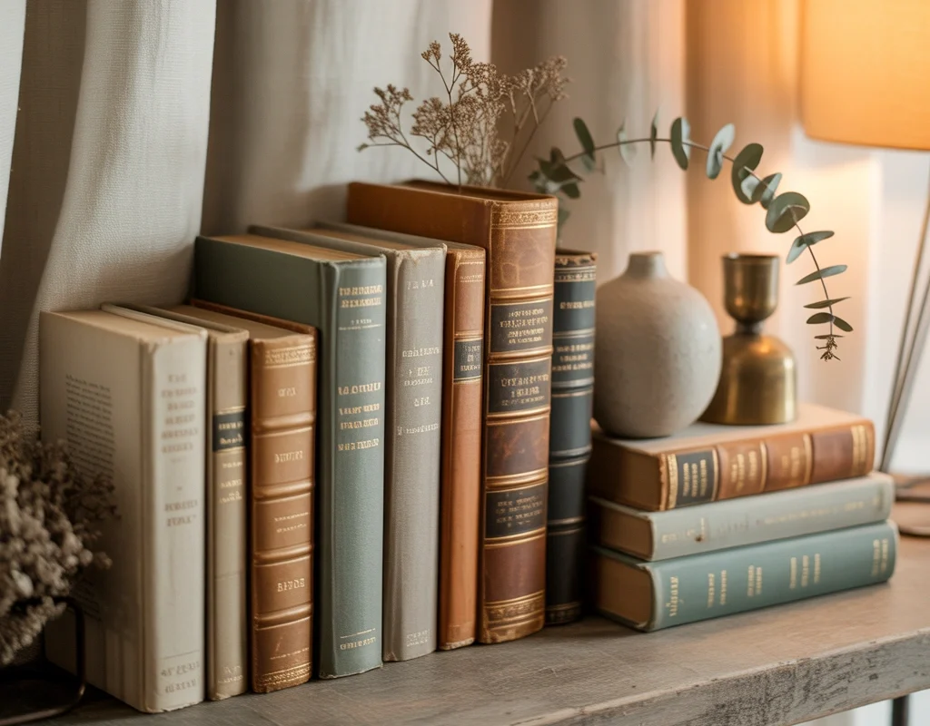 Use Old Books as Elegant Decorative Accessories