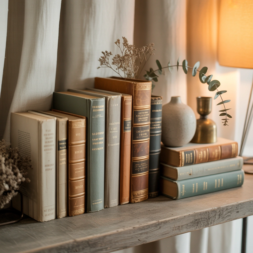 Use Old Books as Elegant Decorative Accessories