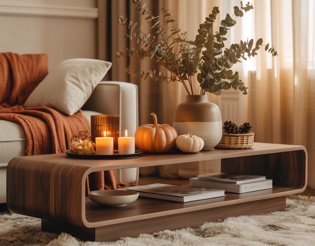 Use Seasonal TV Stand Decor