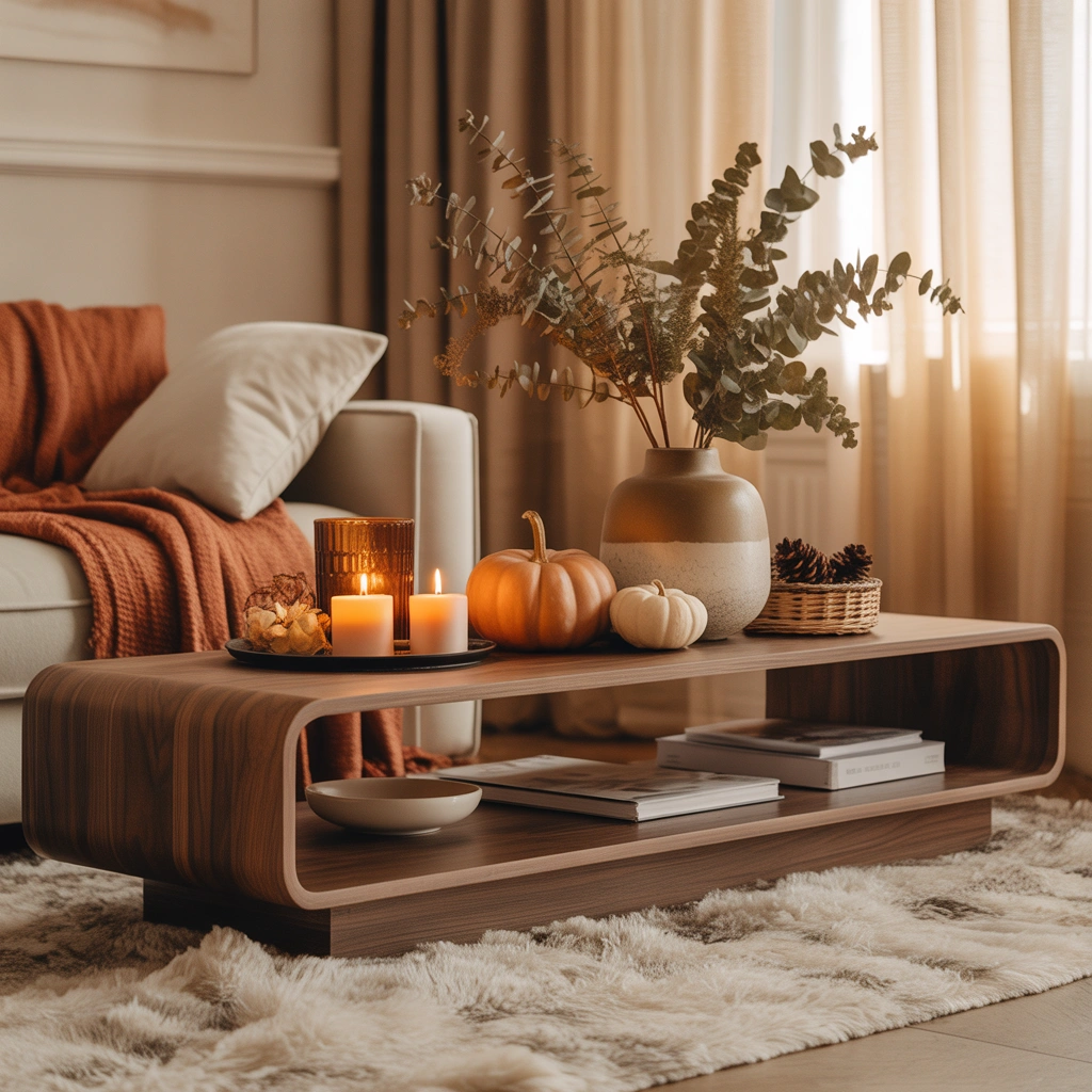 Use Seasonal TV Stand Decor