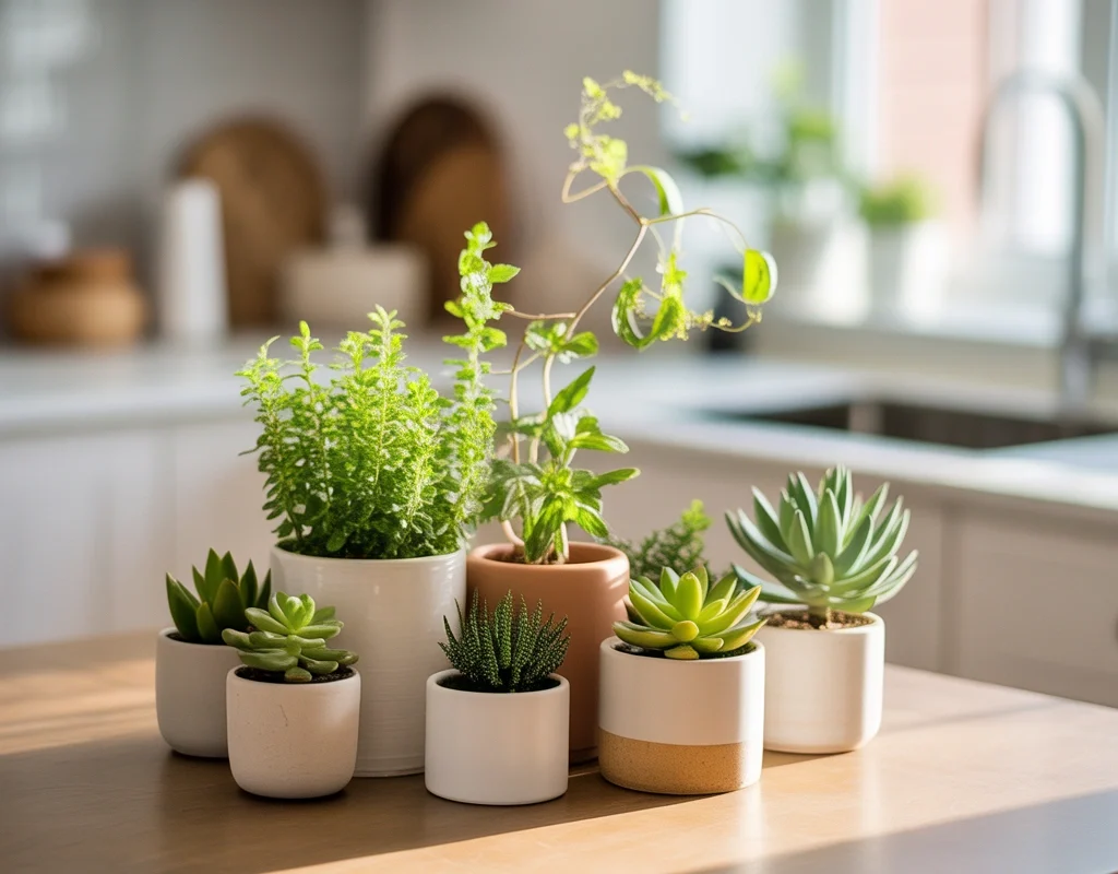 Use Small Potted Plants
