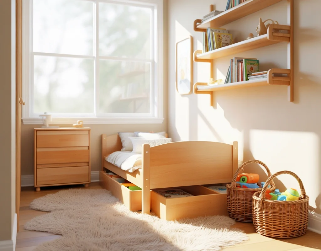Use Smart Furniture in a Small Toddler Bedroom