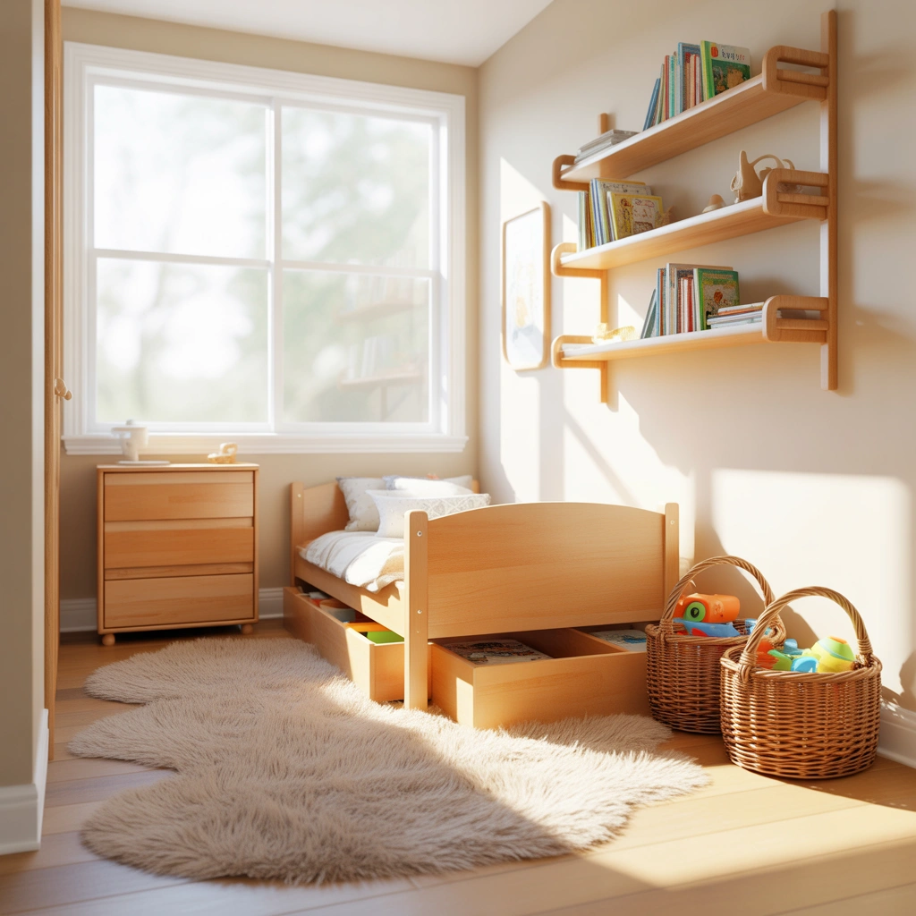 Use Smart Furniture in a Small Toddler Bedroom
