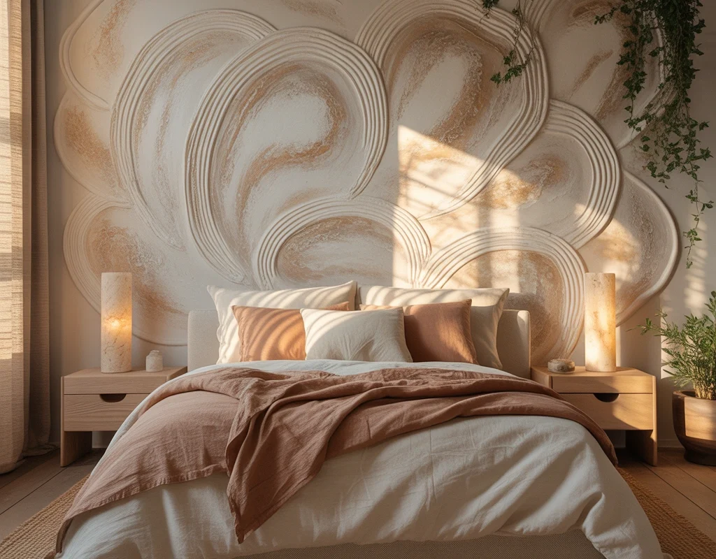 Use Textured Plaster for an Organic Modern Look