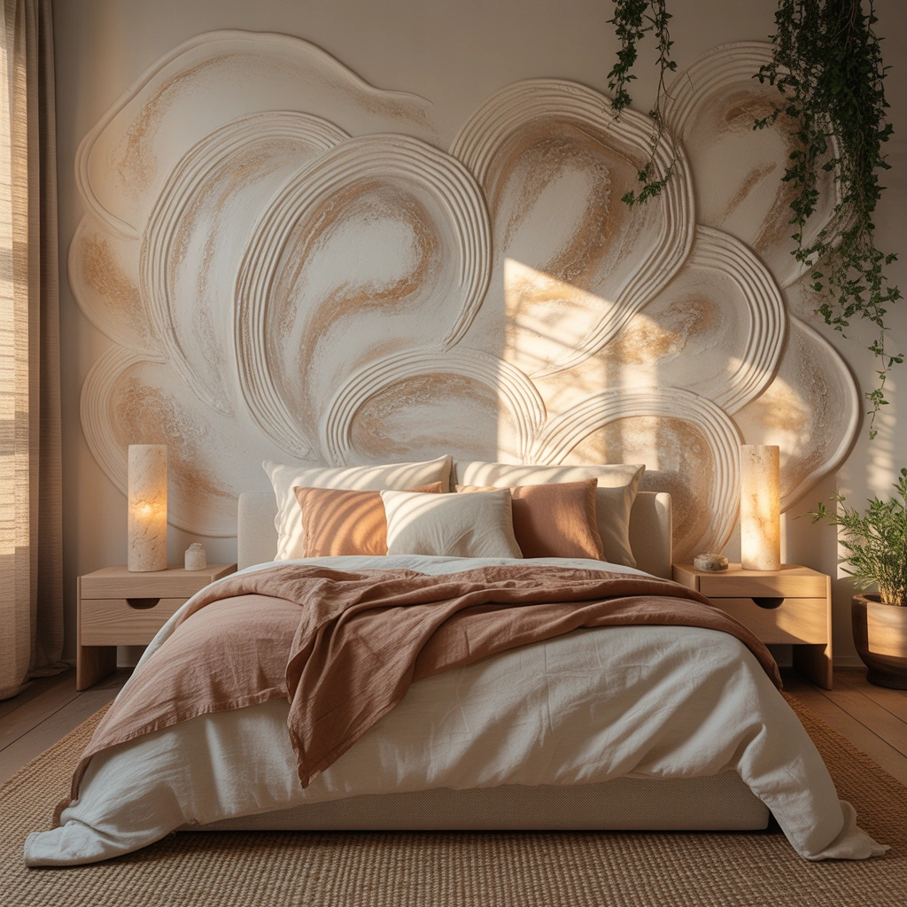 Use Textured Plaster for an Organic Modern Look