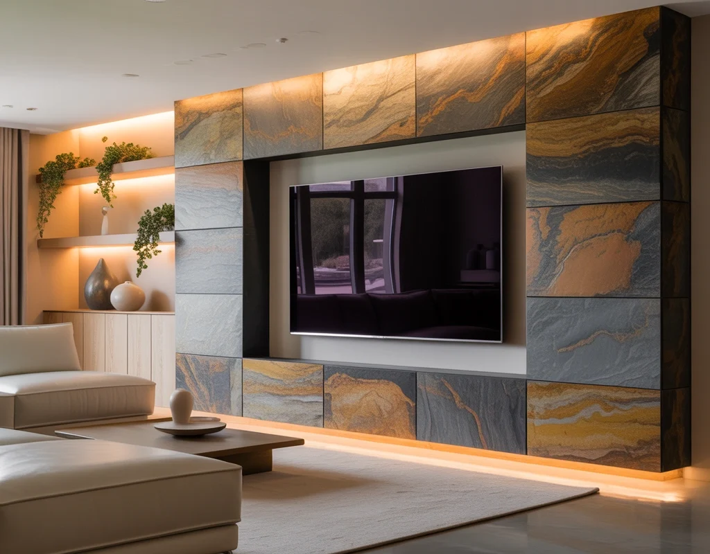 Use Textured Stone or Concrete Panels