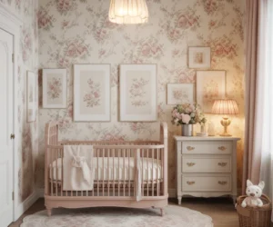Use Vintage Floral Patterns for a Romantic Nursery Look