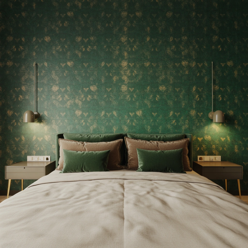 Use Wallpaper to Create a Statement Bed Wall
