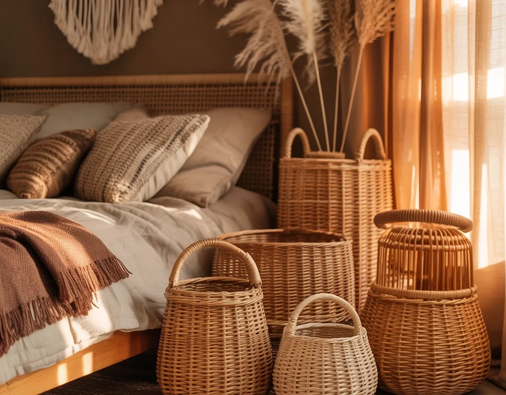 Use Woven Baskets for Beautiful Storage