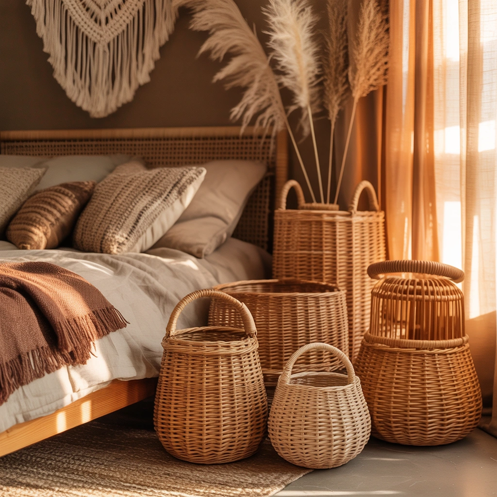 Use Woven Baskets for Beautiful Storage