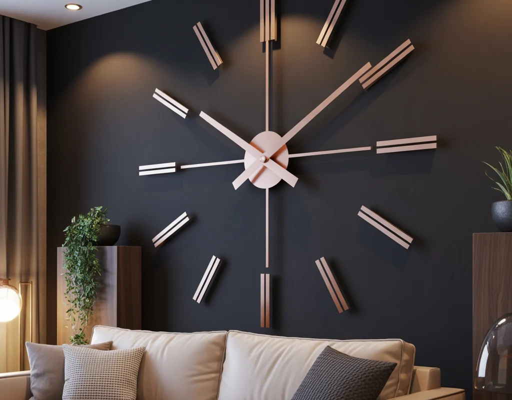 Use a Clock on an Accent Wall
