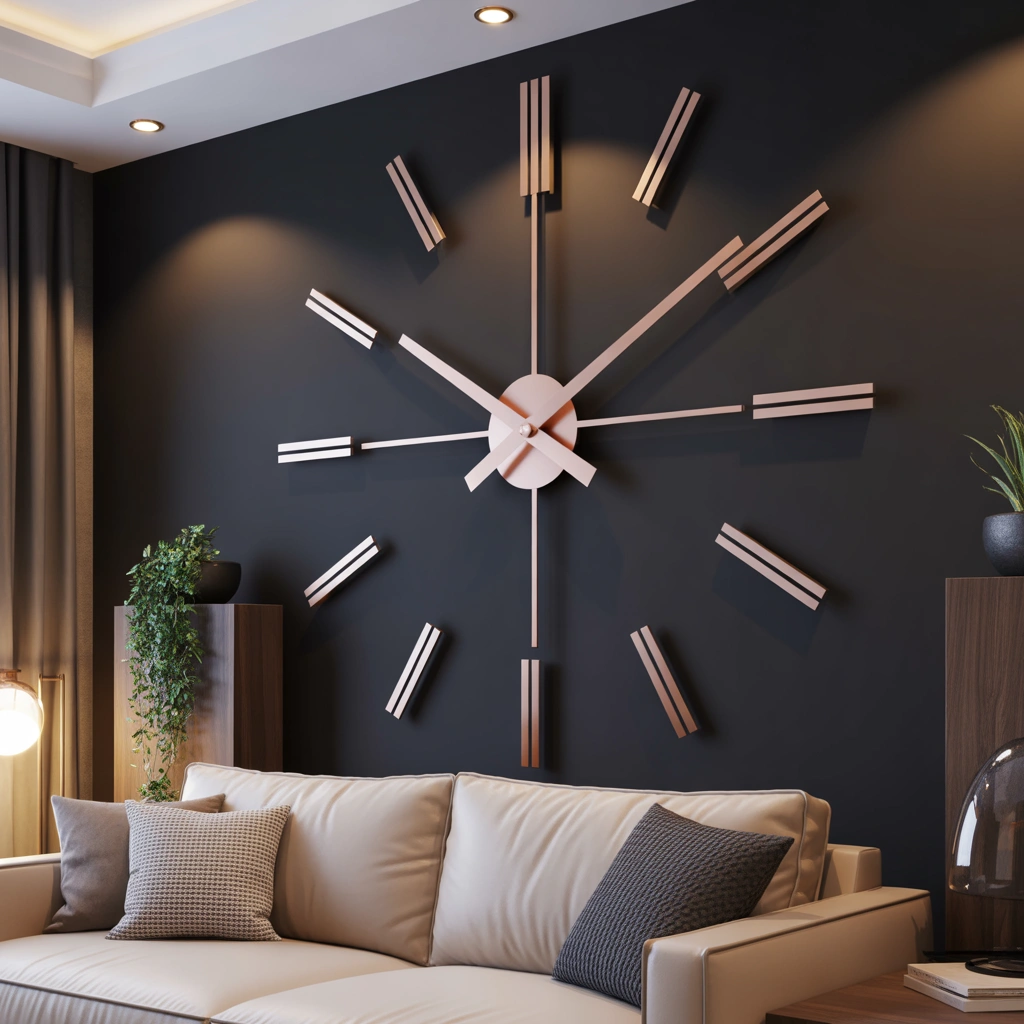 Use a Clock on an Accent Wall