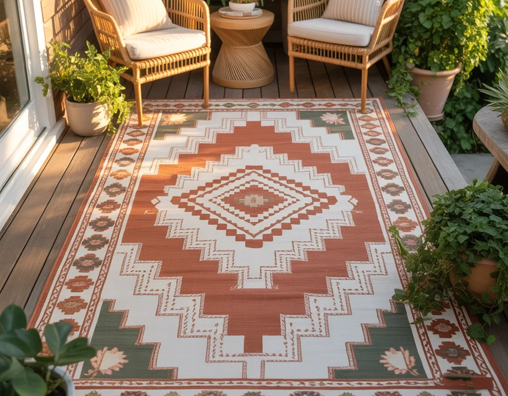 Use a Decorative Outdoor Rug