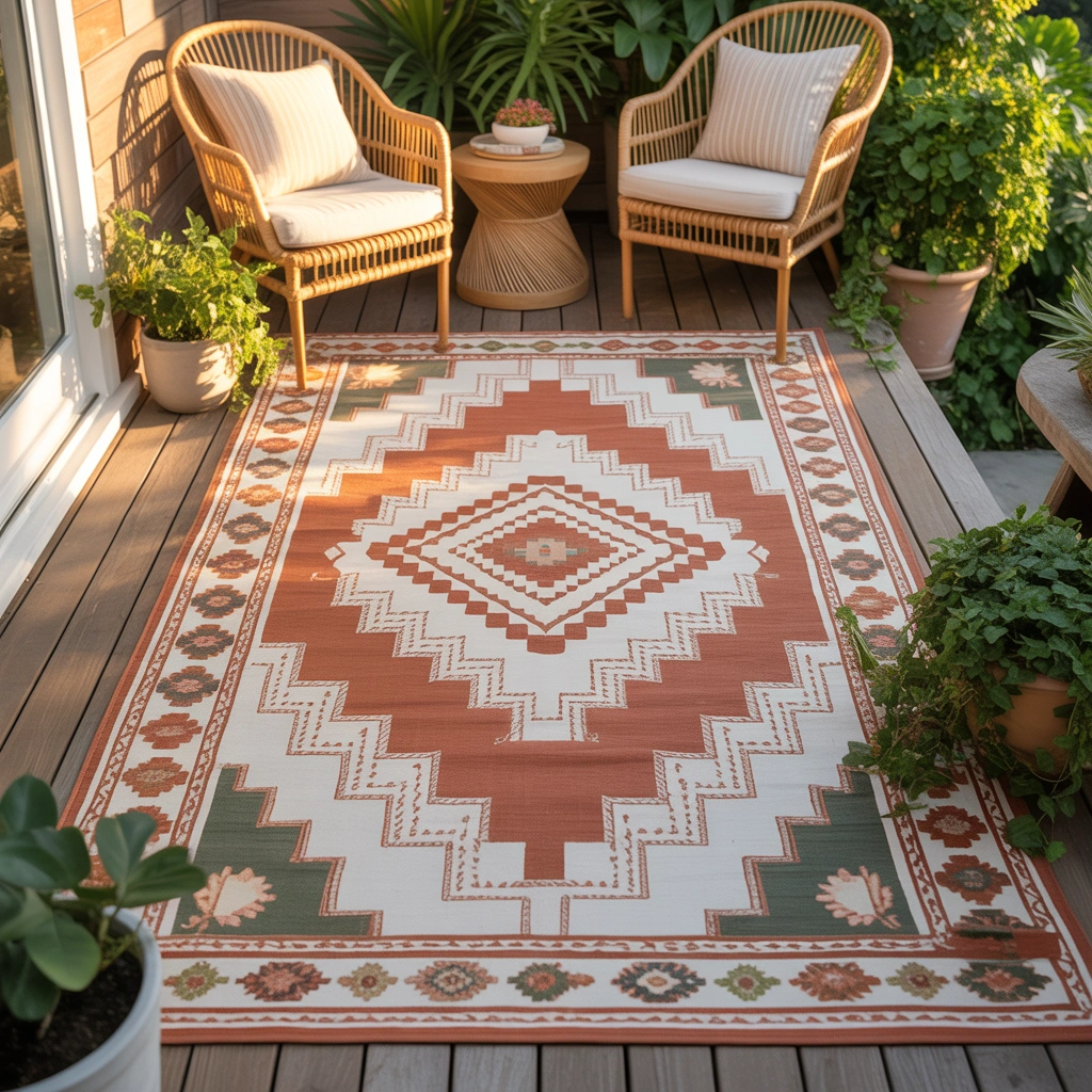 Use a Decorative Outdoor Rug