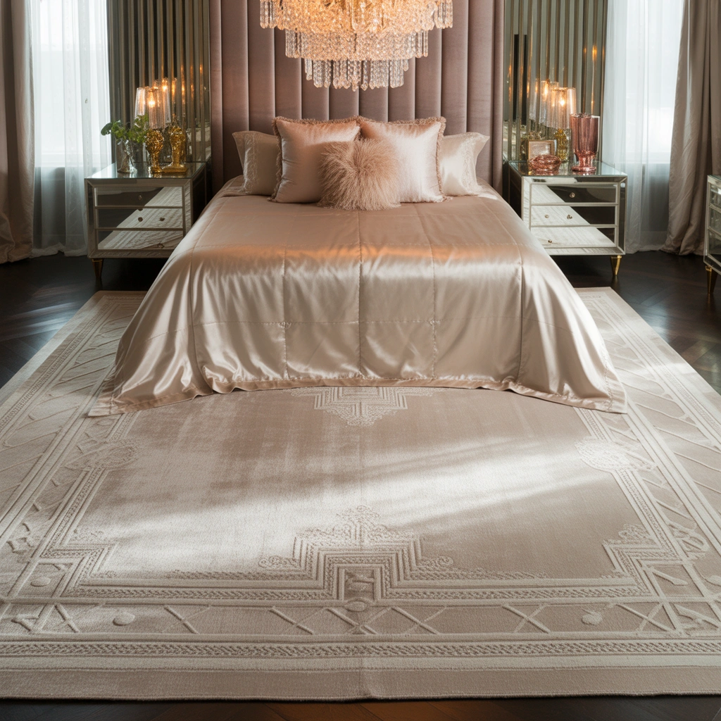 Use a Glamorous Area Rug