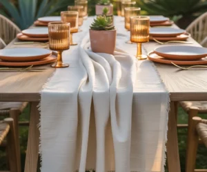 Use a Linen Table Runner 1024x800