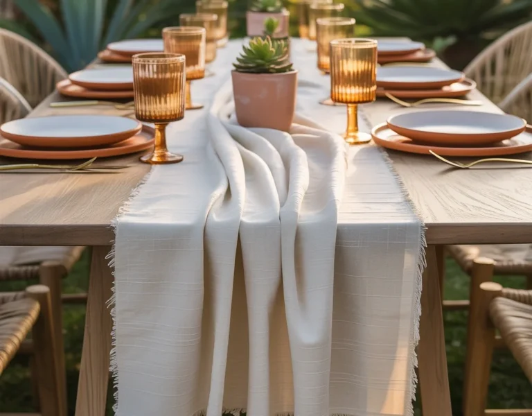 Use a Linen Table Runner 1024x800