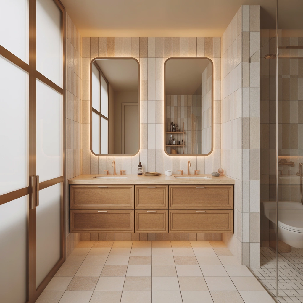 Use a Neutral Color Palette for a Timeless Bathroom Design