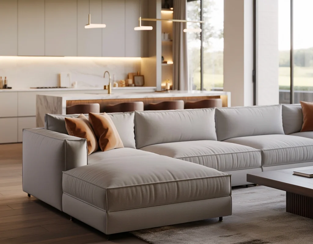 Use a Sofa to Create a Natural Boundary
