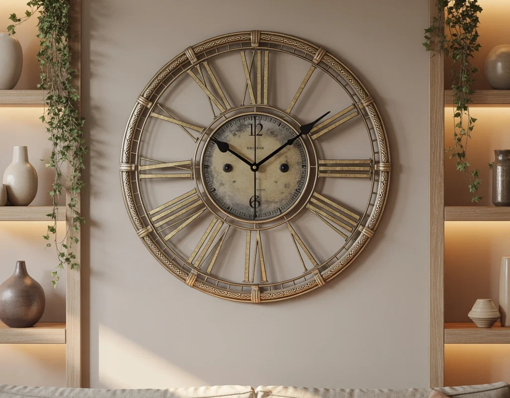 Use an Antique or Vintage Inspired Wall Clock