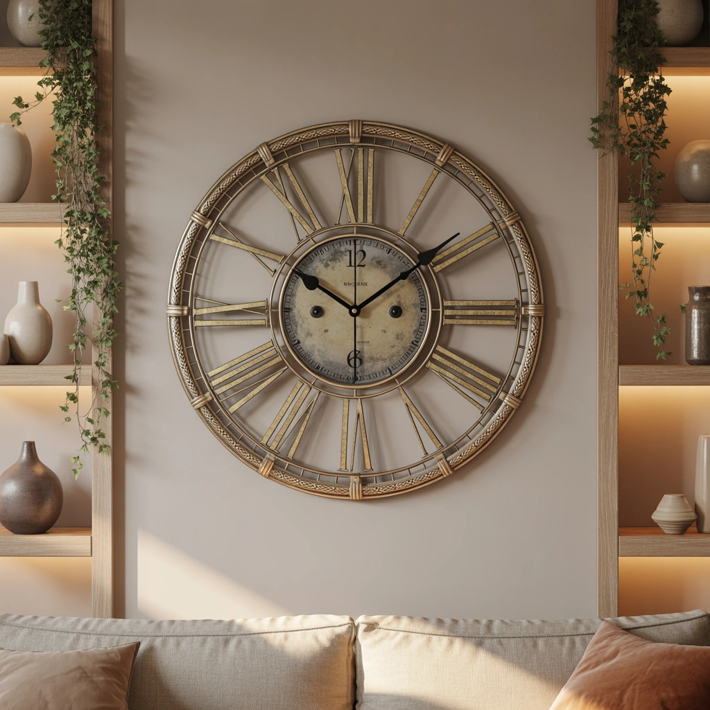 Use an Antique or Vintage Inspired Wall Clock