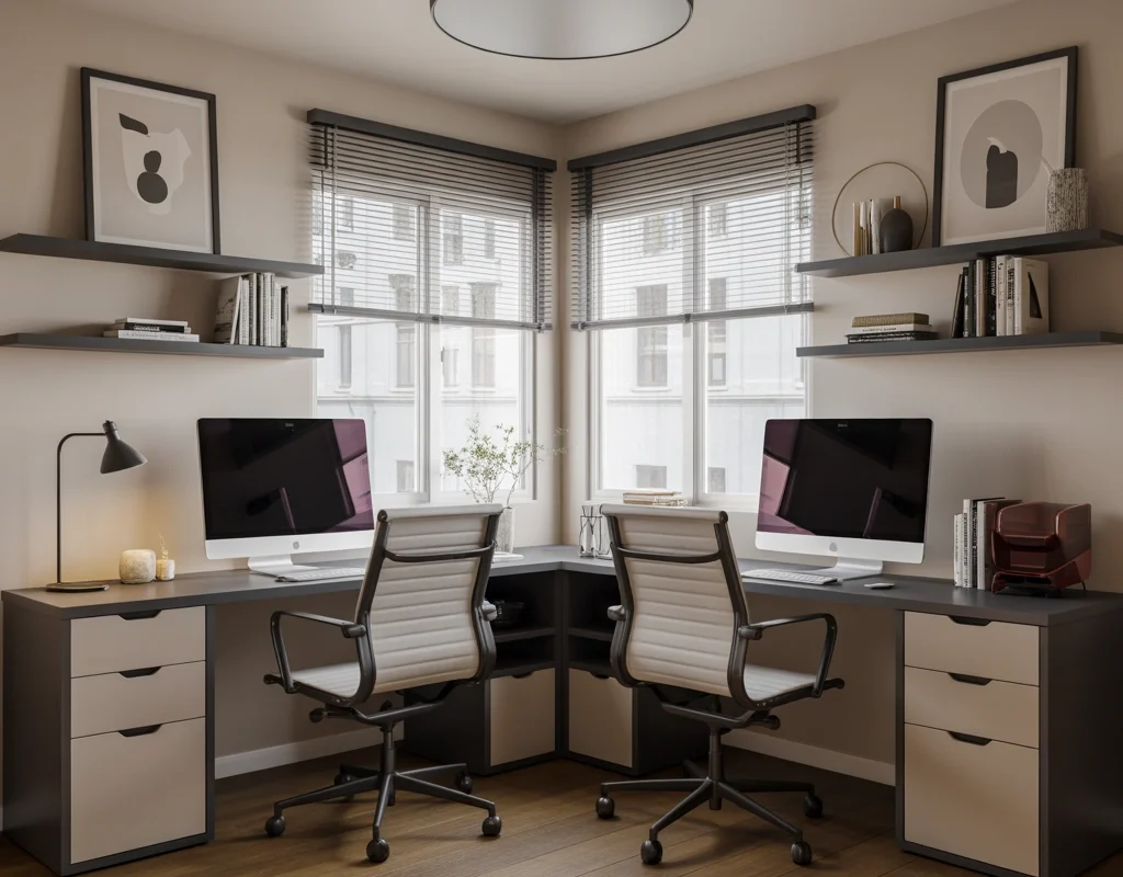 Use an L Shaped Desk to Maximize Corner Space