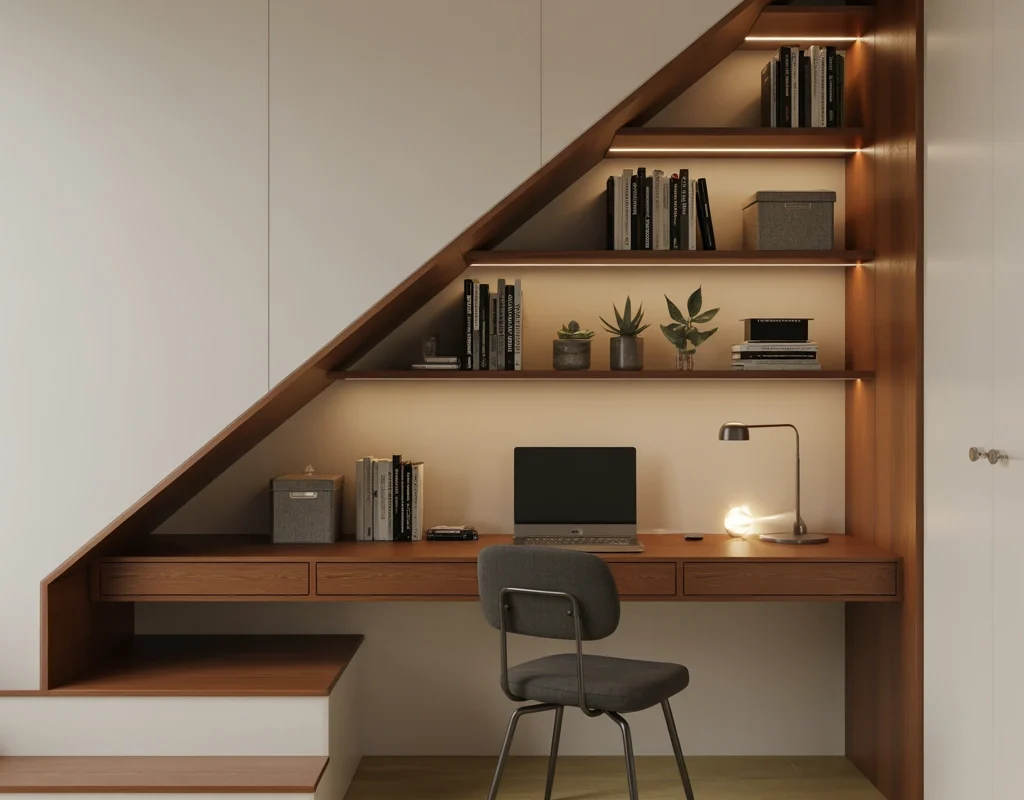 Use the Space Under the Stairs