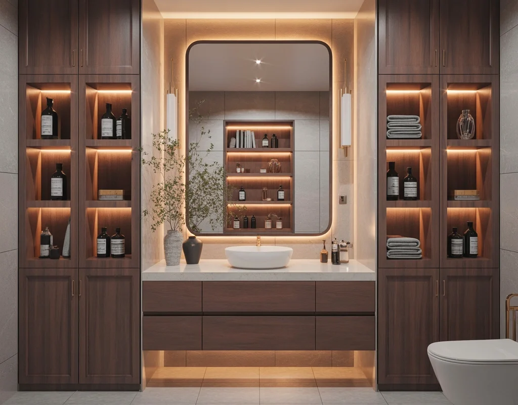 Wall to Wall Bathroom Cabinets for Maximum Storage Capacity