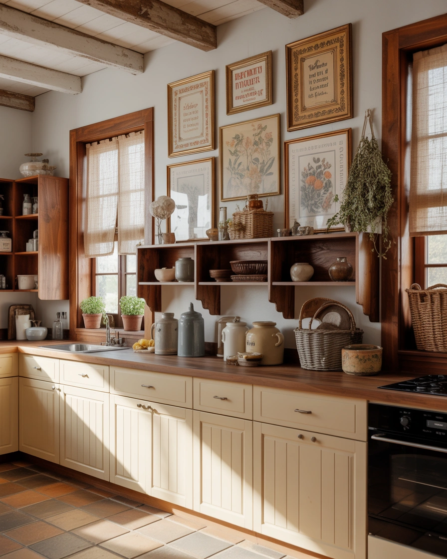 Add Artwork And Decorative Signs Above Cabinets