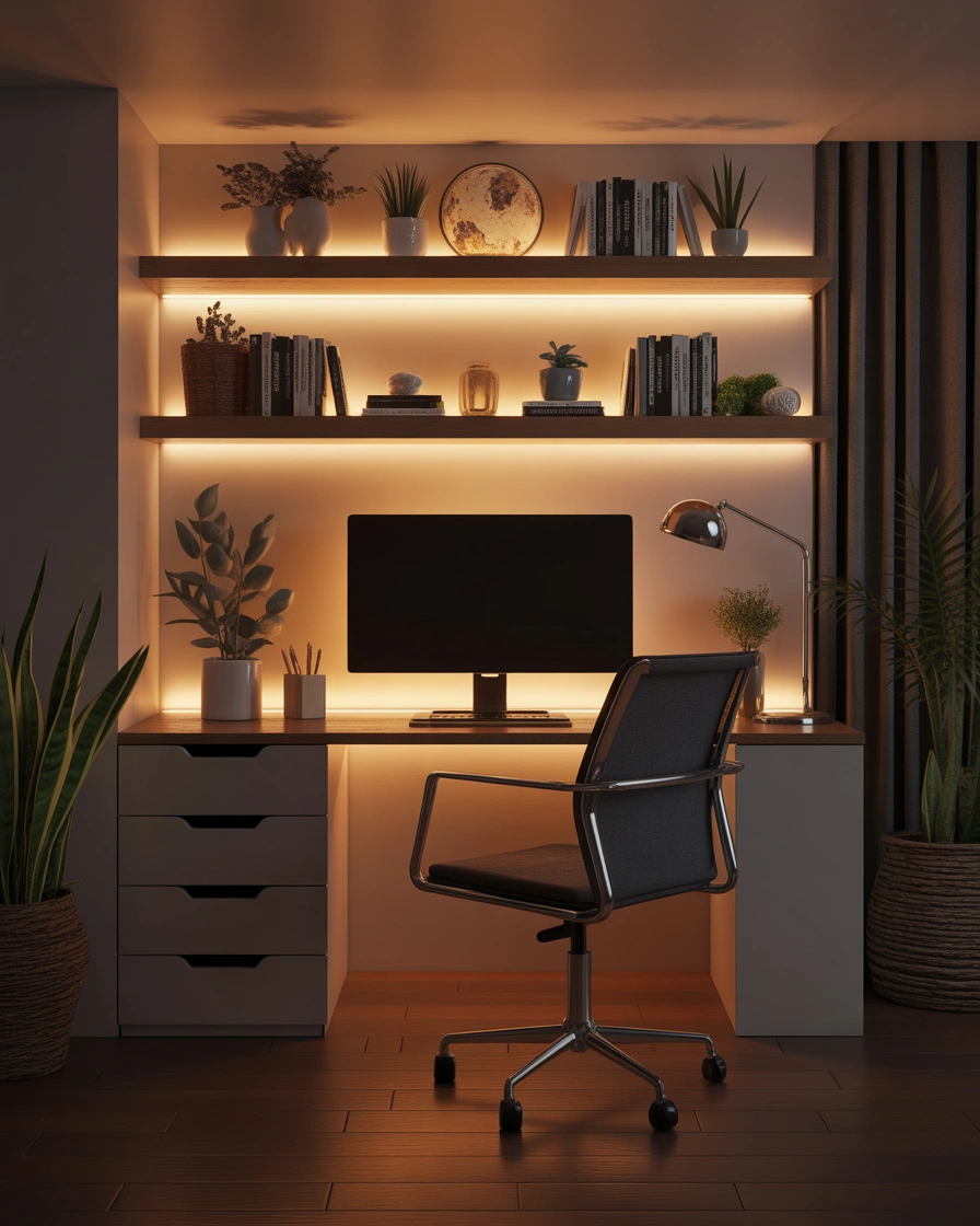 Add Backlighting Behind Your Desk or Monitor for a Premium Look