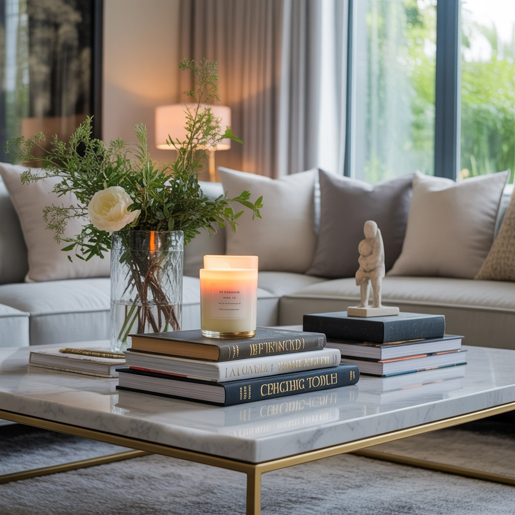 Add Coffee Table Books for an Elegant Designer Look