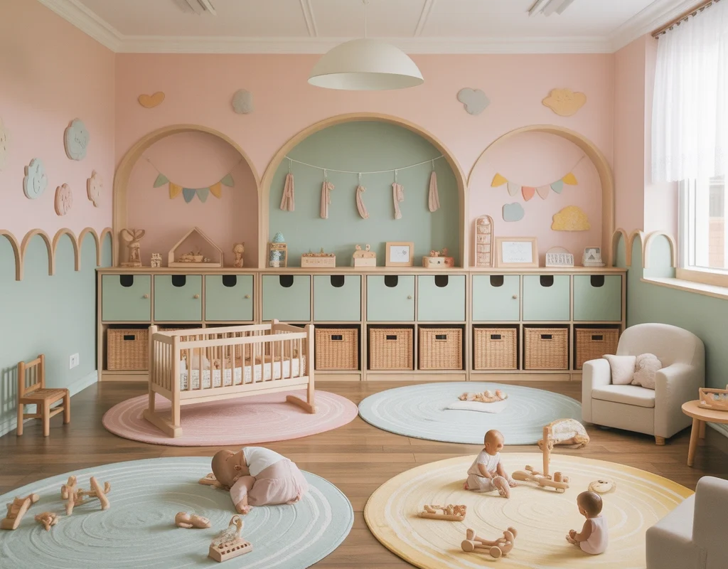 Add Comfortable Baby and Toddler Zones