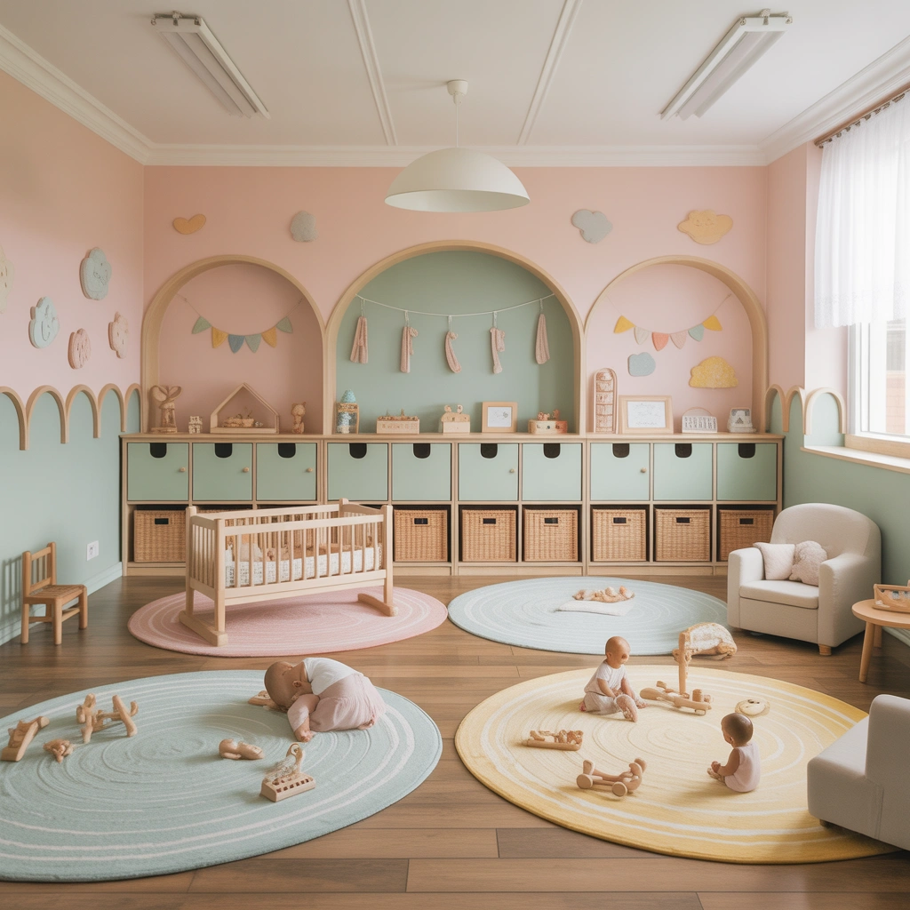 Add Comfortable Baby and Toddler Zones
