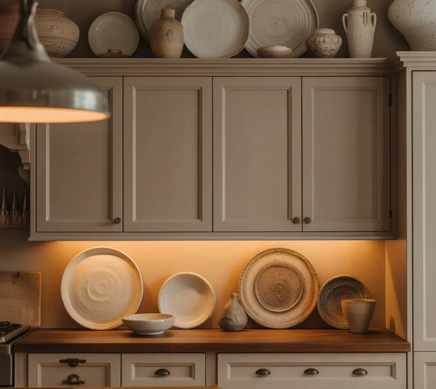 Add Decorative Plates And Pottery