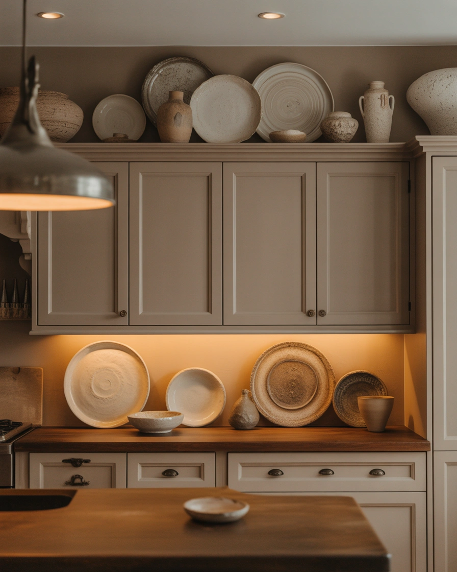 Add Decorative Plates And Pottery