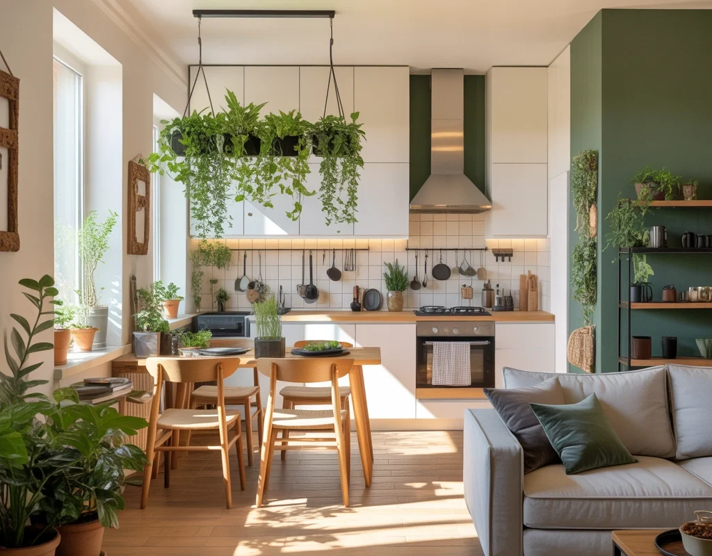 Add Green Plants to Bring Life and Freshness Into the Open Space