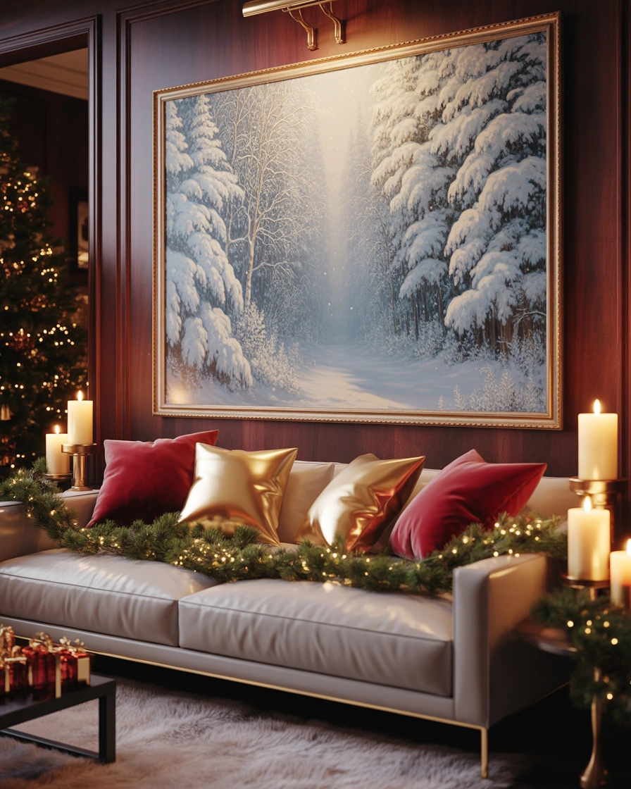 Add Oversized Christmas Wall Art
