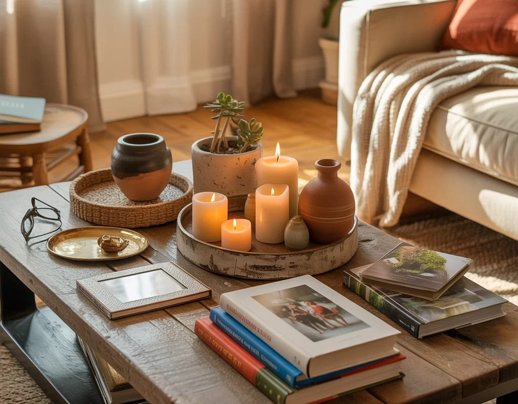 Add Personal Items to Make Your Living Room Table Feel Like Home