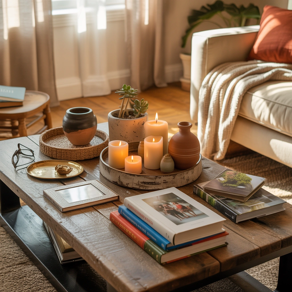 Add Personal Items to Make Your Living Room Table Feel Like Home