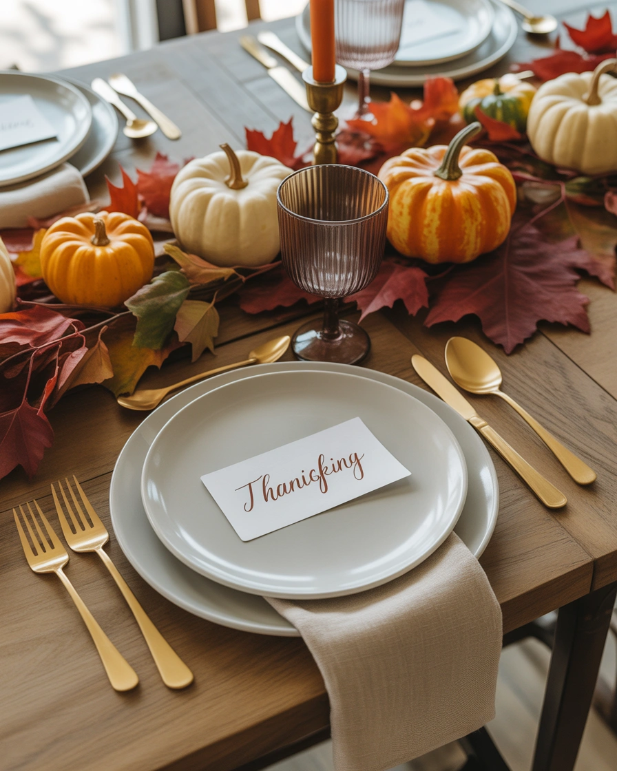 Add Personalized Thanksgiving Place Settings for Each Guest
