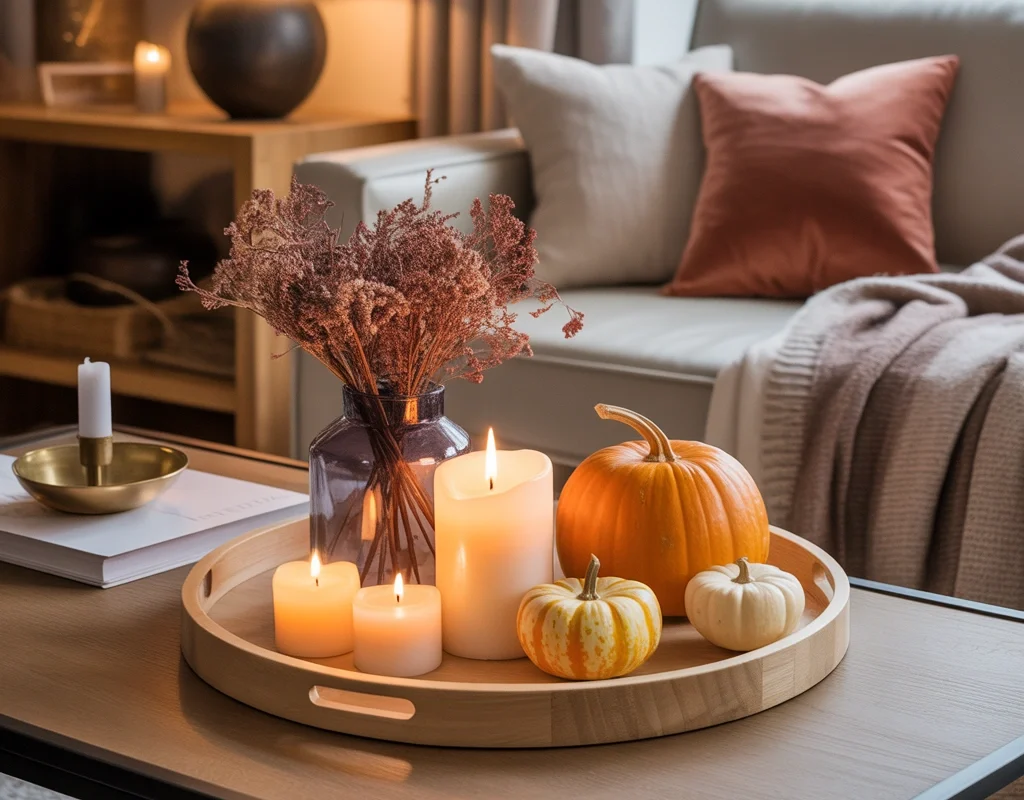 Add Seasonal Decor to Keep Your Living Room Table Fresh Throughout the Year